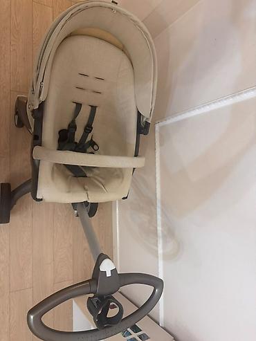коляс: Детская прогулочная коляска Stokke Xplory (бежевый текстиль) - — 1