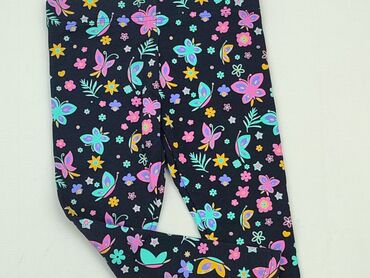 czarne spodnie z zamkami na nogawkach: Leggings for kids, Disney, 3-4 years, 104, condition - Very good