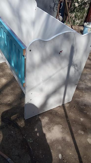 usag bewiyi: Uşaq beşiyi - Material: MDF/taxta lövhələr - Rəng: Ağ gövdə, açıq — 3