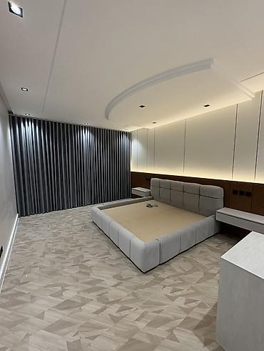 redustar kapsul: Mebel dəsti – Yumşaq çərçivəli modern çarpayı - Model: kapsul formalı — 2