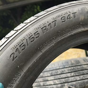 245 55 17: Шины 215 / 55 / R 17, Лето, Б/у, 1 шт, Легковые, Корея, Kumho — 3