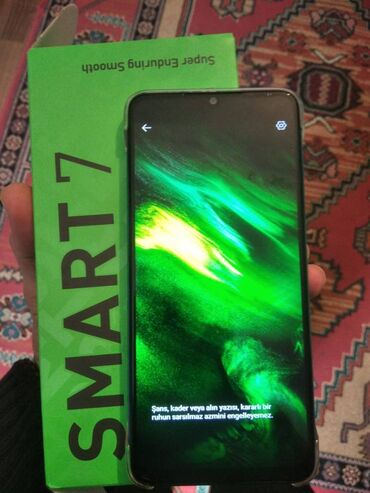 smart telefon: Infinix Smart 7, 64 GB, rəng - Göy