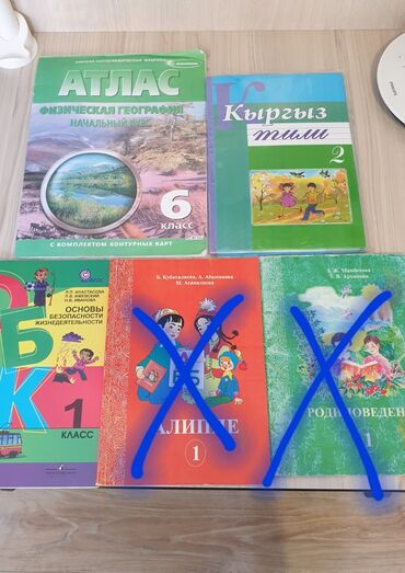 атлас бишкека: Учебники 1-2 кл, для русси кырг обучения и атлас за 6 кл. Кырг тил в