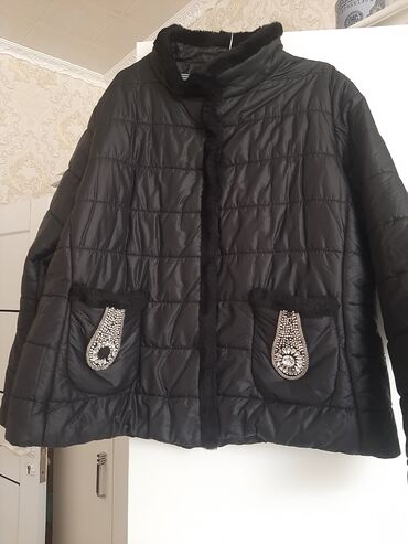 55 объявлений | lalafo.kg: Женская куртка 4XL, 5XL, цвет - Черный