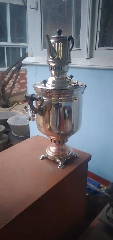 samovar mis: Cayniknen dest 235 manat cayniksiz 220 manat - Material: parlaq metal — 2