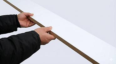 Стандартный плинтус: МДФ, Новый, цвет - Белый, Гарантия — 2