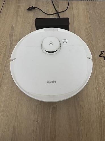 Elektronika: Ecovacs DEEBOT robot tozsoranı təqdim olunur. Ağ rəngli, dairəvi — 1