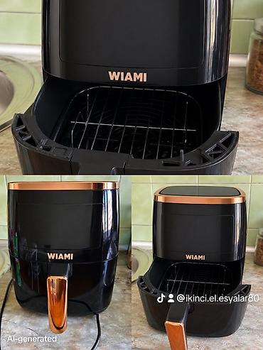 WIAMI hava fritözü - Rəng/design: qara gövdə, mis rəngli dekorativ
