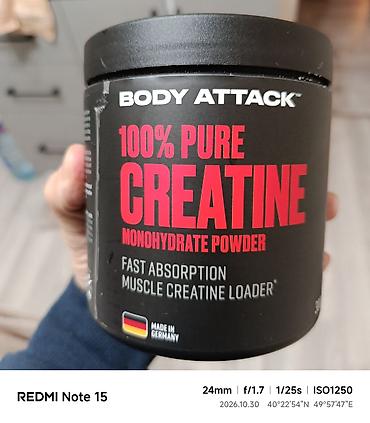 creatine monohydrate: Kreatin Çəki: 201 - 500 g, İşlənmiş — 1