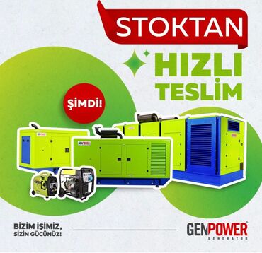 2ci el ev ewyalari: Yeni Dizel Generator GenPower, Pulsuz çatdırılma, Rayonlara çatdırılma, Zəmanətli