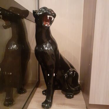 черный пантера: Продаю красивую декоративную гипсовую черную ПАНТЕРУ!