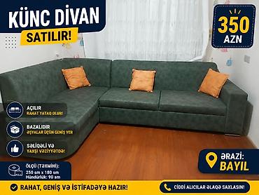Aynur92 👑kod5057 🛋️ KÜNC DİVAN SATILIR! 💰 Qiymət: 350 AZN ✅ Açılır