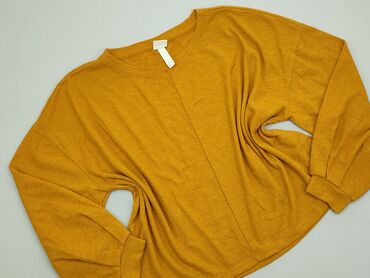 Bluzki: Bluza H&M, M (EU 38), stan - Idealny, wzór - Jednolity kolor, kolor - Żółty