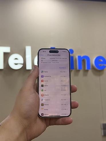 iphone 15 pro ağ: IPhone 15 Pro, 256 GB, White Titanium, Zəmanət, Kredit, Simsiz şarj — 7