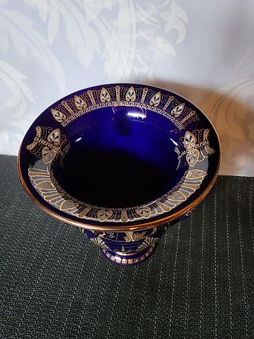 Ostali kućni dekor: Cup,vaza 1960g+ nov grcki,porcelanski,rucno oslikan 24 kar.zlatom — 6
