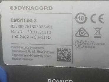 Микшеры: Dynacord CMS 1600 kompakt miksinq sistemi Salam aparatda heçbir — 6