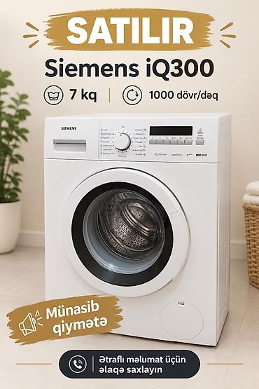 siemens e61: Siemens iQ300 paltaryuyan maşın - Yük həcmi: 7 kq - Fırlanma sürəti — 1