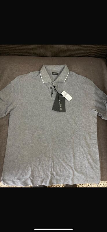 детские футболки поло: Polo köynək, Ermenegildo Zegna, L (EU 40), rəng - Boz