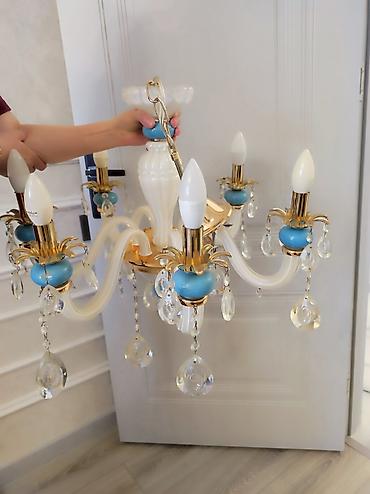 İşıqlandırma: Çılçıraq, 6 lampa, Metal — 1