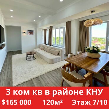 Продажа квартир: 3 комнаты, 117 м², Элитка, 7 этаж