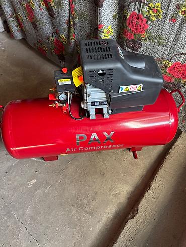 lavaş açan aparat: PAX Air Compressor – 1.5 HP, horizontal tipli, qırmızı metal hava — 4