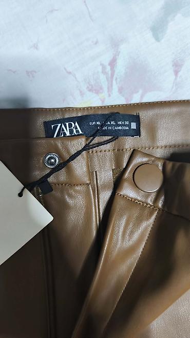 Ostale pantalone: ZARA ženske pantalone od eko kože - Model: uske/skinny siluete sa — 3