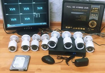 islenmis kameralar: Monitor WiFi DVR 8 çıxışlıdir Telefondan izləmə 8 Ədəd kamera 500