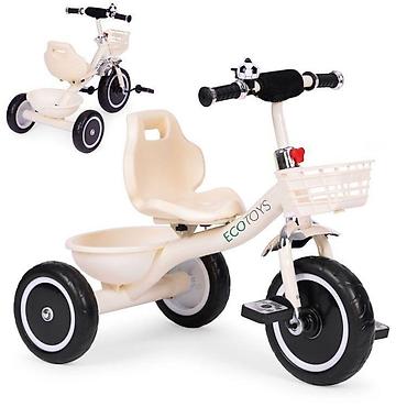 patike jordan: ECOTOYS tricikl sa korpama i zvoncem – Beige (SKU: WQL-1999 BEIGE-250) — 3