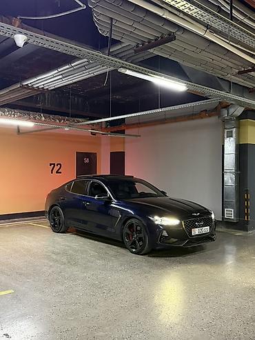 Другие автомобили: Редкая модификация Genesis G70, темно-синий седан бизнес‑класса с — 3