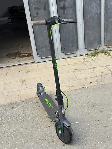гироскутер с ручкой: Scooba elektrikli skuteri - Rəng: qara–boz korpus, yaşıl vurğular - — 1