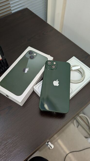 айфон 12 про макс новый: IPhone 13, Колдонулган, 128 ГБ, Alpine Green, Каптама, Кабель, Куту, 70 %