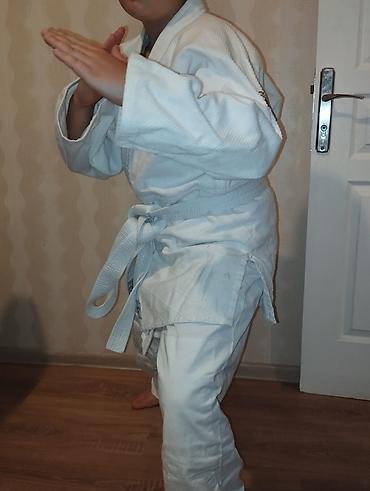 triko dest: Uşaq üçün cüdo/ciu-citsu kimono dəsti - Rəng: ağ - Komplet: üst geyim — 1