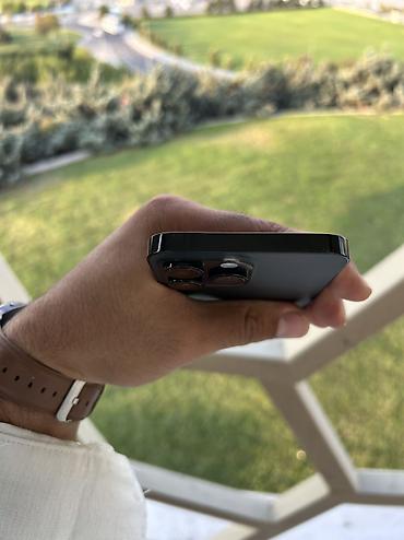 iphone en ucuz telefon: IPhone 14 Pro Max, 256 GB, Black Titanium, Face ID, Zəmanət, Simsiz şarj — 7