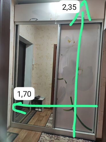 изготовление шкаф купе в прихожую на заказ: Шкаф купе, Б/у, С зеркалом, Другой материал
