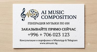 Услуги: AI Music Composition — генерация музыки с помощью искусственного — 1