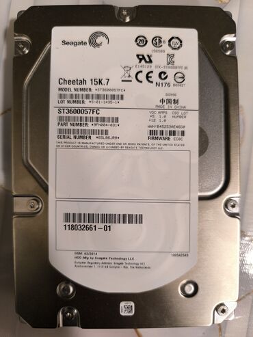 Kompüter ehtiyyat hissələri: Daxili Sərt disk (HDD) Seagate, 512 GB, 15000 RPM, 3.5", Yeni