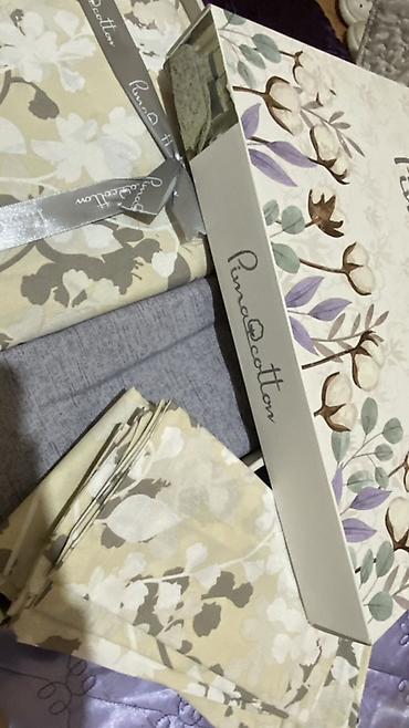 Yorğan üzləri: Pima Cotton yataq dəsti - Material: 100% Pima pambıq (qutuda “Pima — 4