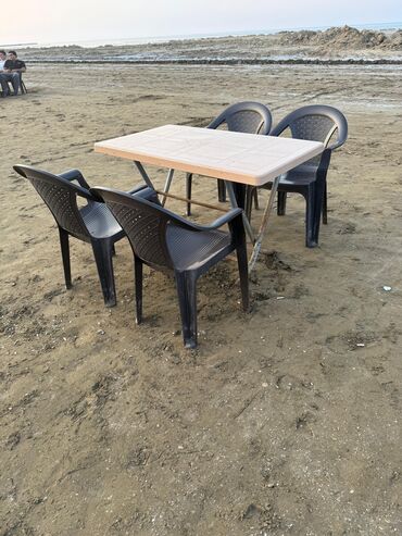 Digər biznes avadanlığı: Kafe restoranlar uchun Masa desti 4 oturacaqla 100 Azn. 10 destdir