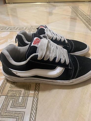 bağlı sandallar: Məhsul: Vans Old Skool tərzli skeyt krossovkaları - Rəng: qara/ağ - — 4