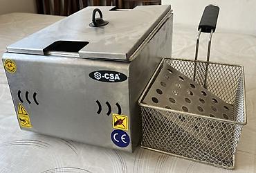 фритюрницы: Электрофритюрница S-CSA Inox с корзиной - Корпус из нержавеющей стали — 1