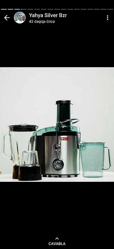 Şirəçəkən sireceken blender Silver turk istehsali 1200 watt 3 ü lalafo.az -da — 2 Şirəçəkən sireceken blender Silver turk istehsali 1200 watt 3 ü — 2
