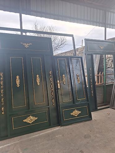 qapilar kataloqu: Metall darvaza komplekti – dekorativ klassik dizayn - Material: qalın — 2