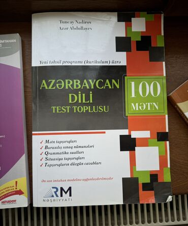 rus dilinden azerbaycan diline tercume kitabı: Azerbaycan dili test toplusu ici ter temizdi