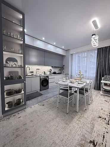 silver kitchen: Кухонный гарнитур, Новый, цвет - Серый — 1