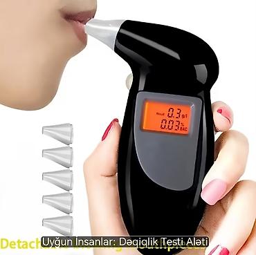 alkotester: Portativ Alkoqol Testeri (Breathalyzer) - Rəqəmsal LCD ekran — 1