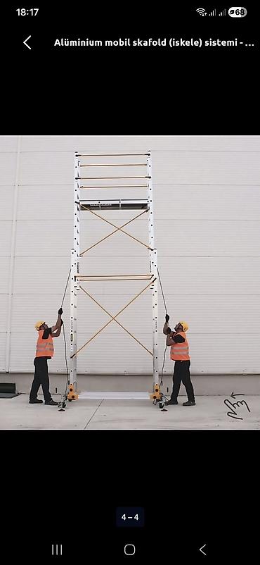 brus taxta: Alüminium mobil skafold (iskele) sistemi - Material: yüksək — 2