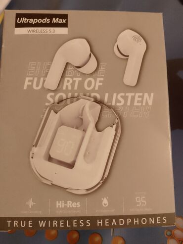 Микрофоны: Беспроводные (Bluetooth) Наушники, цвет - Белый
