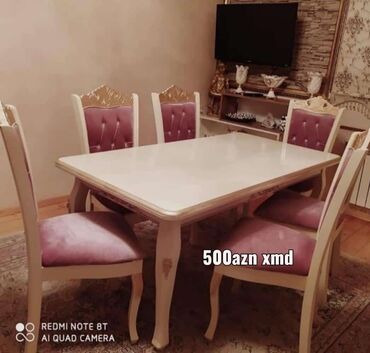 Masalar: Qonaq otağı üçün, Yeni, 6 stul