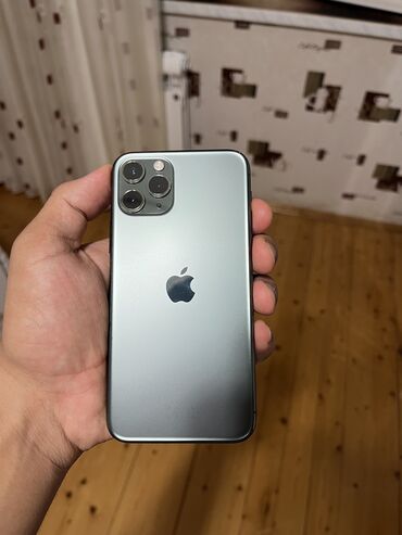 iphone 5s almaq bu: IPhone 11 Pro, 256 GB, Matte Midnight Green, Face ID, Simsiz şarj, Sənədlərlə