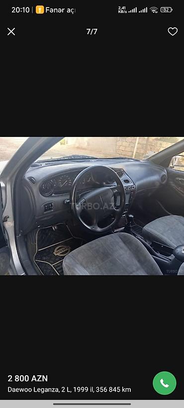nexia daewoo: Daewoo Leganza: 2 l | 1999 il Sedan — 7